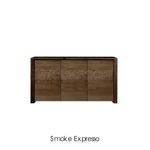 Savanna Solid Oak Wood Sideboard with 3 doors