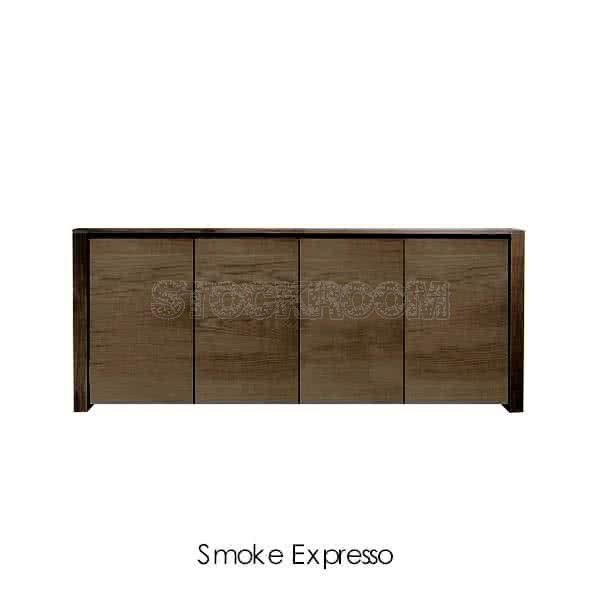 Savanna Solid Oak Wood Sideboard with 4 doors