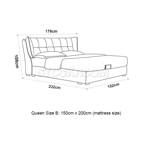 Moreno Fabric Upholstered Bed Frame