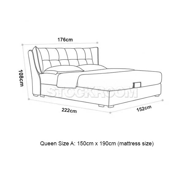 Moreno Fabric Upholstered Bed Frame