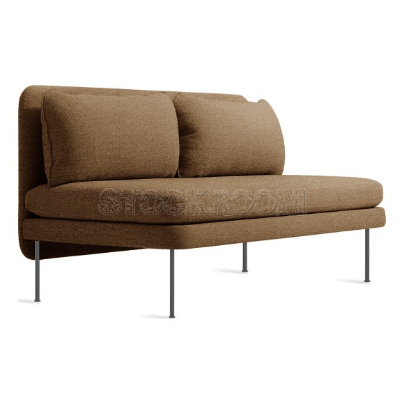 Catalina Contemporary Armless 2 & 3 Seater Sofa Loveseat