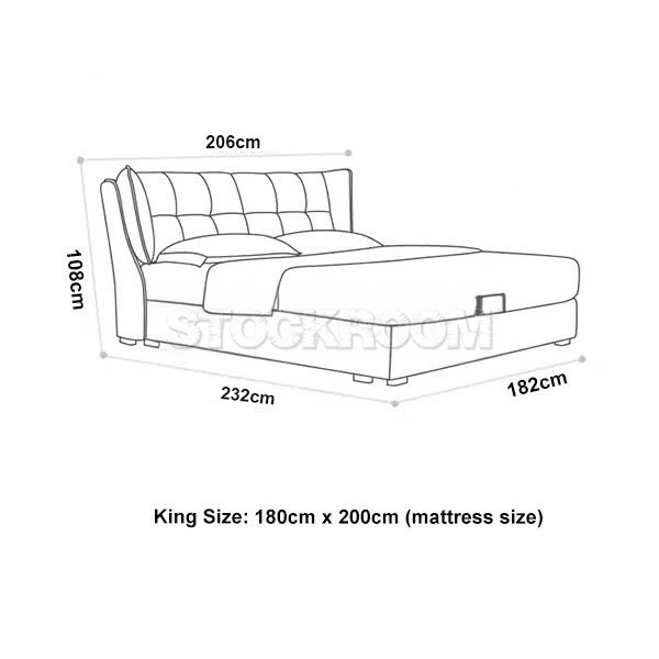 Moreno Fabric Upholstered Bed Frame