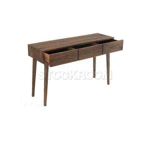 Toulon Solid Oak Wood Console Table