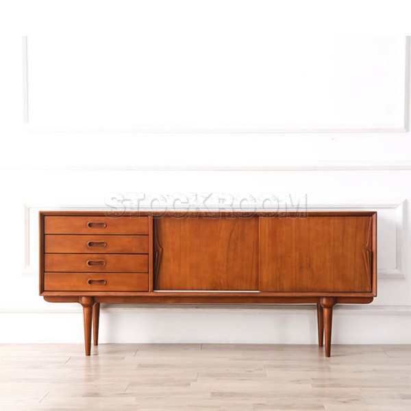 1960’s Style Vintage Solid Wood Sideboard Design By Stockroom