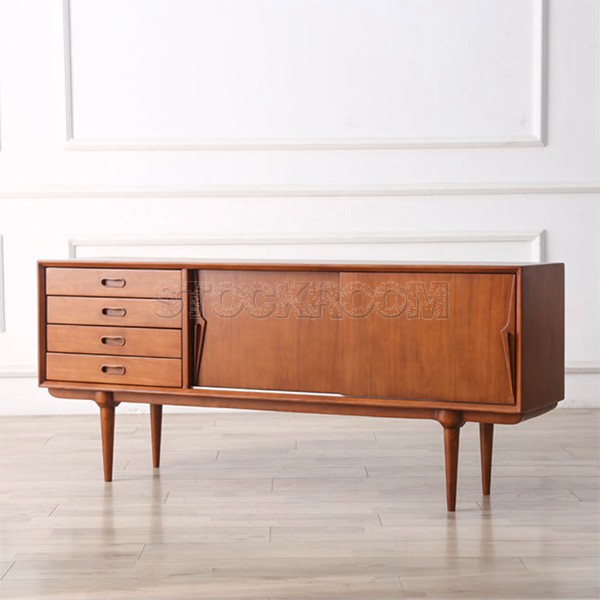 1960’s Style Vintage Solid Wood Sideboard Design By Stockroom