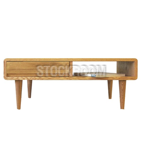 Oscar Solid Oak Wood Coffee Table