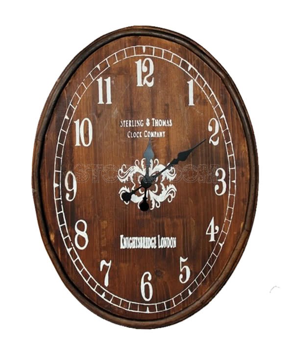 Kauri - Oval Wooden Wall Clocks