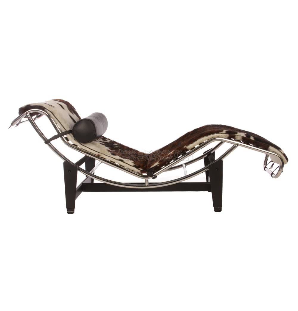 LE CORBUSIER LC4 STYLE CHAISE LOUNGE - COWHIDE