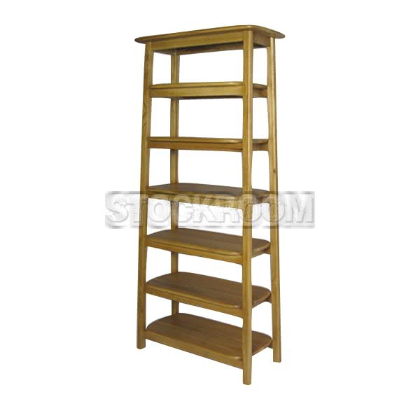 Loranne Solid Oak Wood Bookshelf