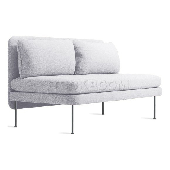 Catalina Contemporary Armless 2 & 3 Seater Sofa Loveseat