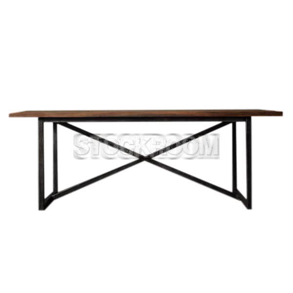 Benedict Solid Wood Industrial Loft Style Table