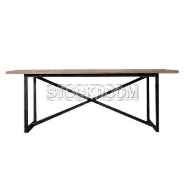 Benedict Solid Wood Industrial Loft Style Table