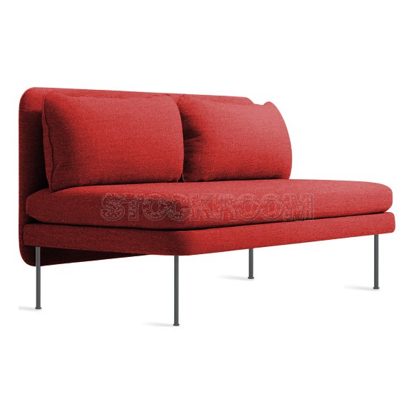 Catalina Contemporary Armless 2 & 3 Seater Sofa Loveseat