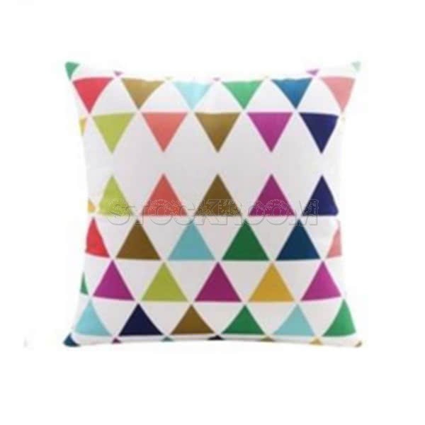 Deer & Geometric 2 Side Pattern Cushion