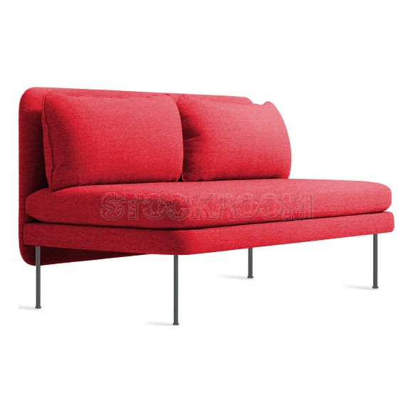 Catalina Contemporary Armless 2 & 3 Seater Sofa Loveseat