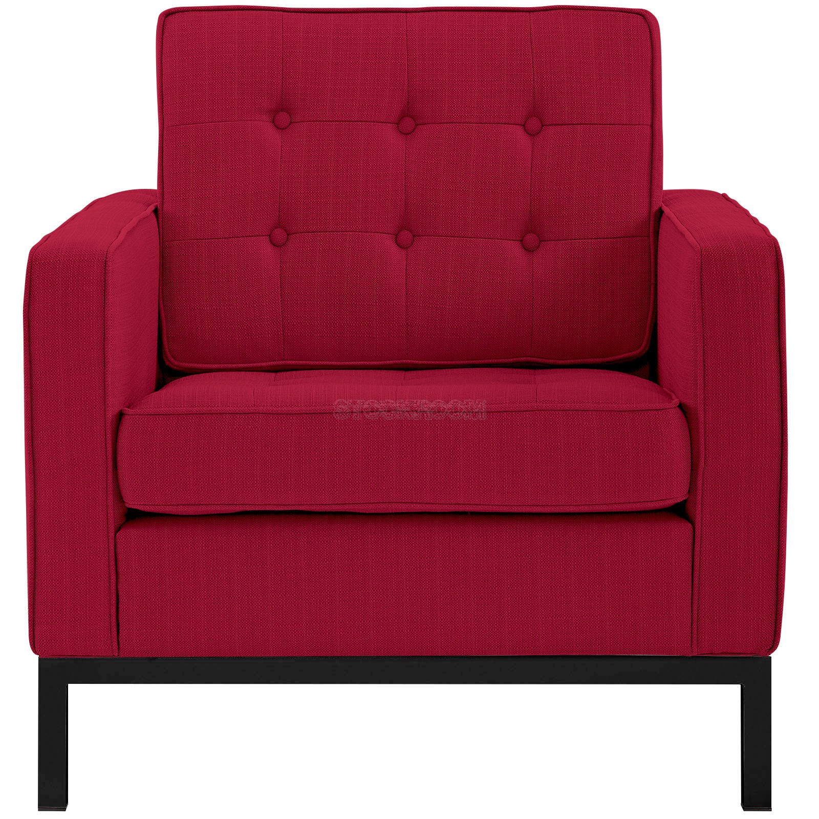 Florence Knoll Style Armchair Black Base