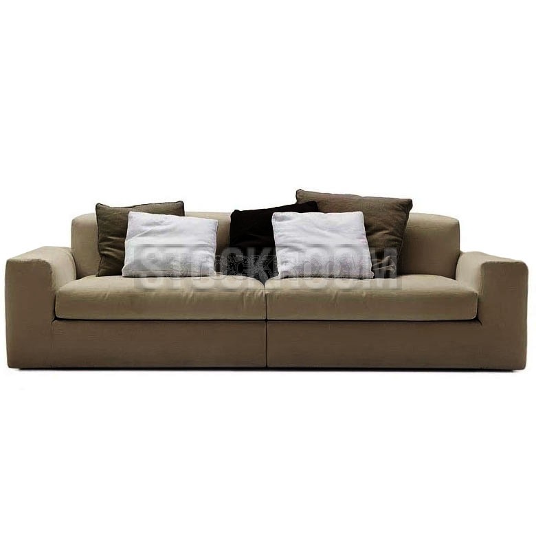 Lucca Leather Feather Down Sofa - 2 Seater