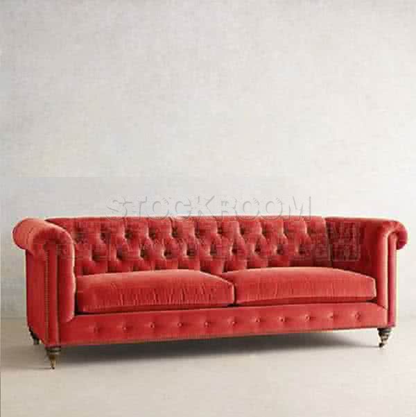 STOCKROOM Chesterfield Fabric Sofa - Deluxe - 2 & 3 Seaters