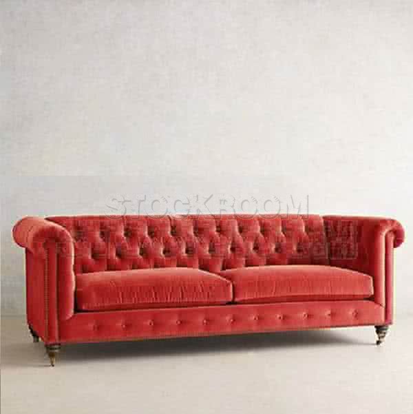 STOCKROOM Chesterfield Fabric Sofa - Deluxe - 2 & 3 Seater