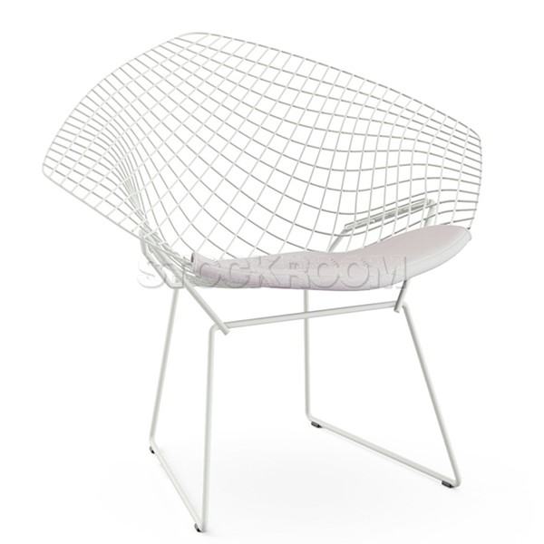 Bertoia Style Diamond Lounge Chair