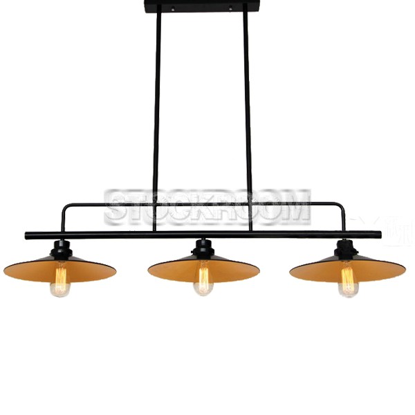 Darnell Industrial Loft Ceiling Triple Pendant Lamp