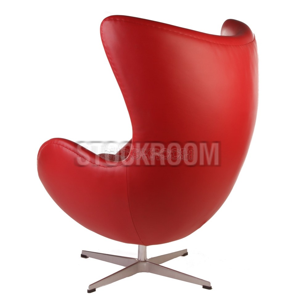 Arne Jacobsen Style Egg Chair - Leather