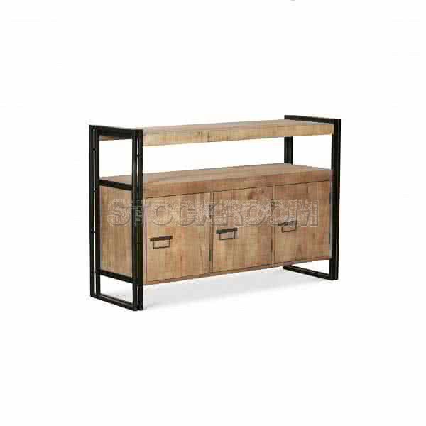 Manhattan Vintage Industrial Style Solid Wood Sideboard by Stockroom