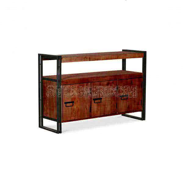 Manhattan Vintage Industrial Style Solid Wood Sideboard by Stockroom