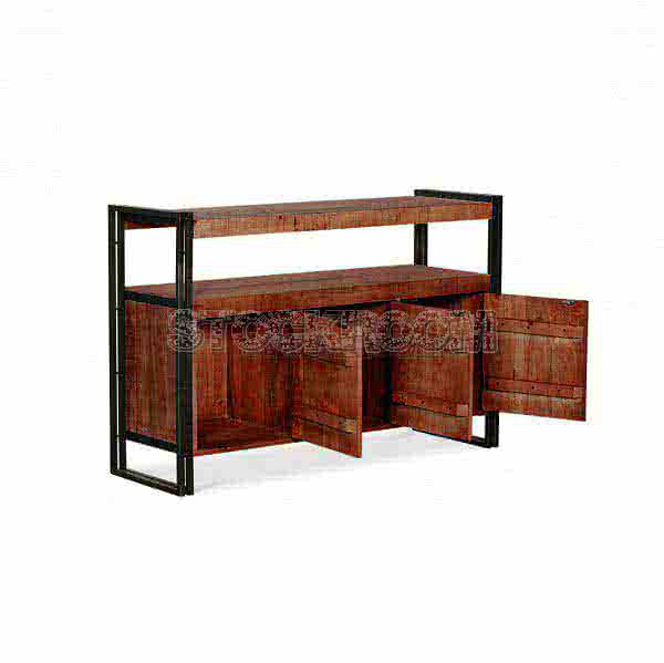 Manhattan Vintage Industrial Style Solid Wood Sideboard by Stockroom