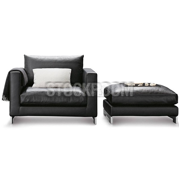 Melanie Leather Armchair / Lounge Chair