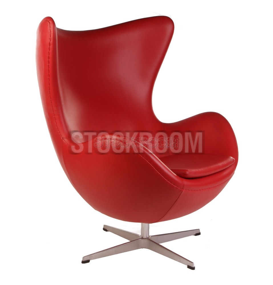 Arne Jacobsen Style Egg Chair - Leather