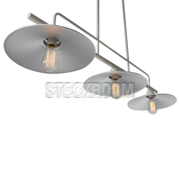 Darnell Industrial Loft Ceiling Triple Pendant Lamp