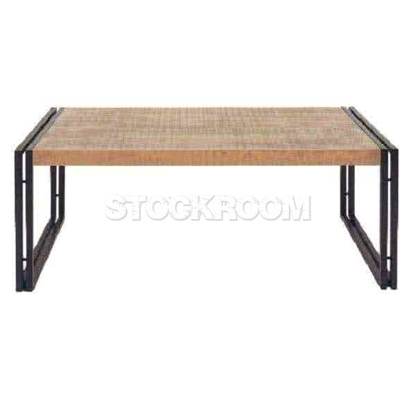 Manhattan Vintage Industrial Style Solid Wood Coffee Table by Stockroom
