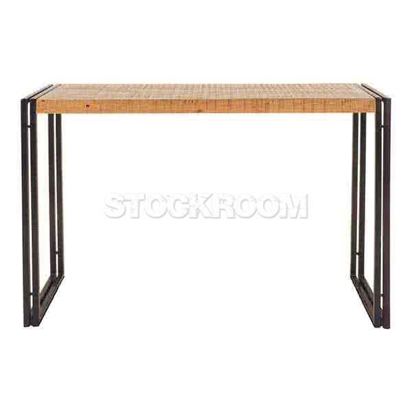 Manhattan Vintage Industrial Style Solid Wood Console Table / Bar Table by Stockroom