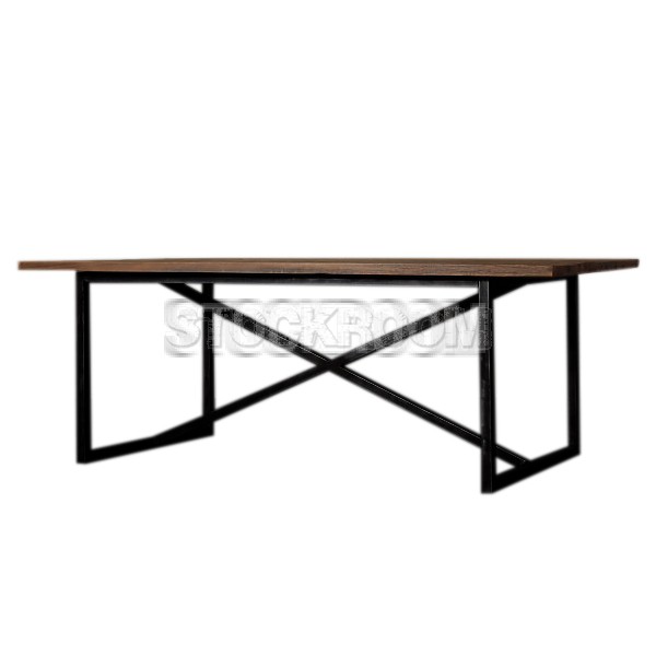 Benedict Solid Wood Industrial Loft Style Table