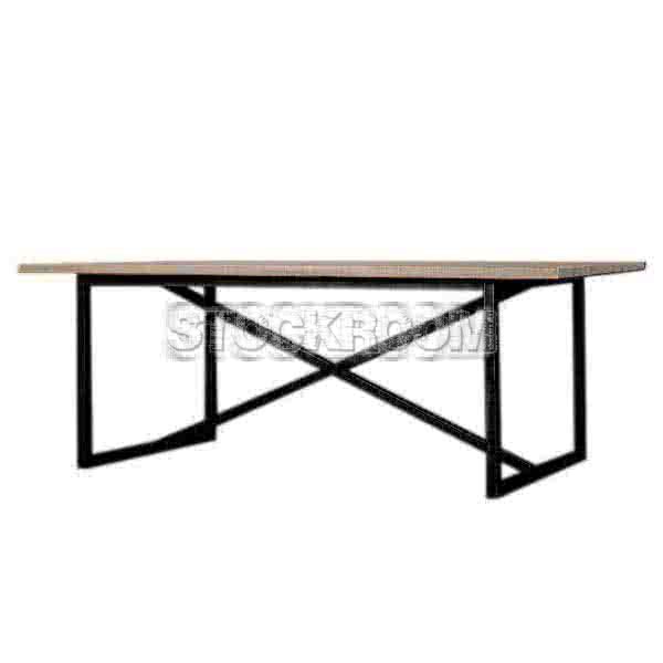 Benedict Solid Wood Industrial Loft Style Table