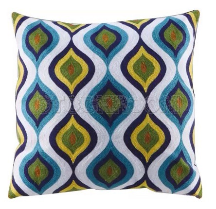 Adler Decorative Cushion - Blue Fish Eye