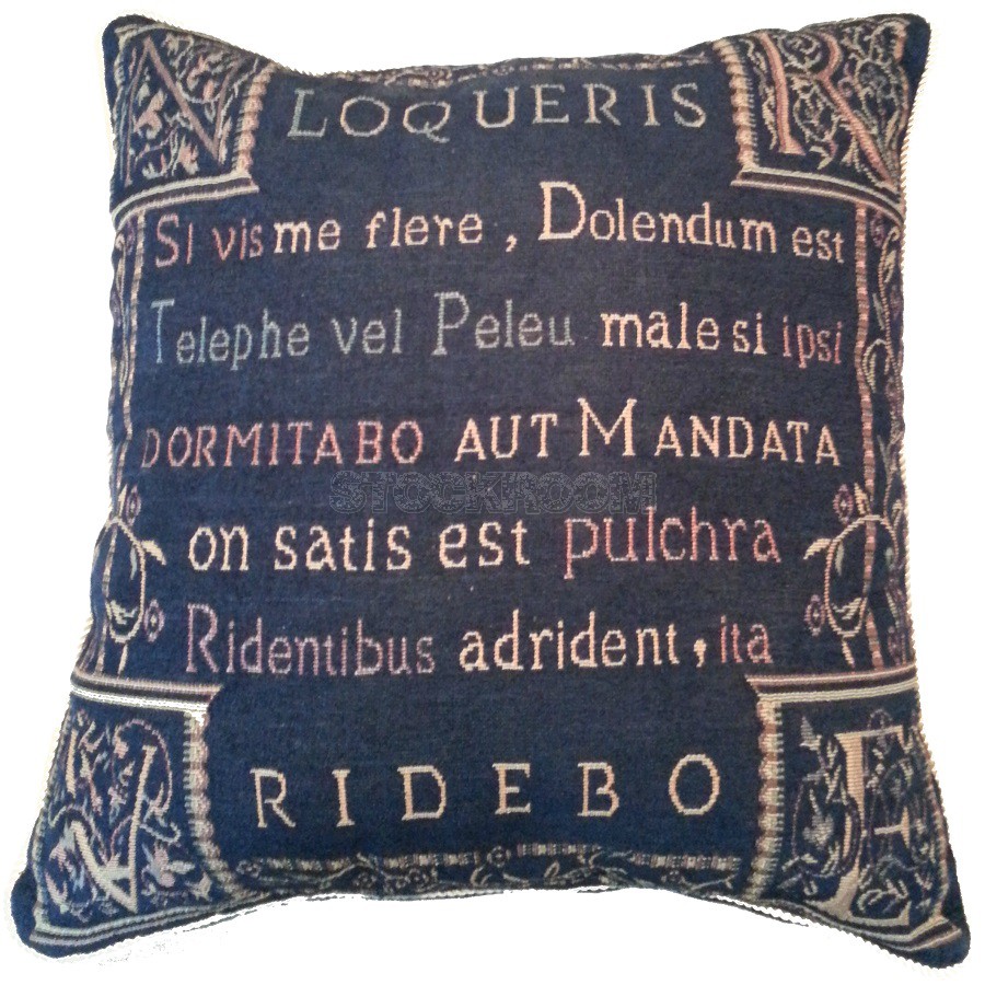 Latin Decorative Cushion 55 x 55 cm - Blue