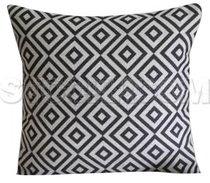 Rhombus Cushion - Grey