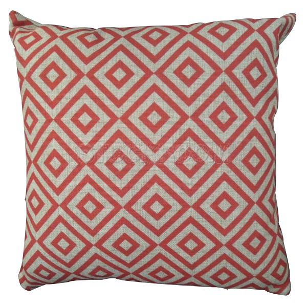 Rhombus Cushion - Red