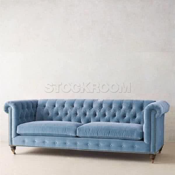 STOCKROOM Chesterfield Fabric Sofa - Deluxe - 2 & 3 Seaters