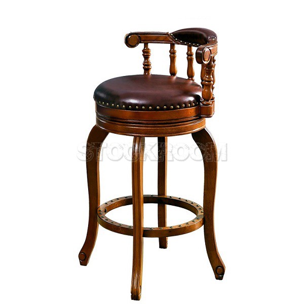 Adolf Solid Wood Bar stool