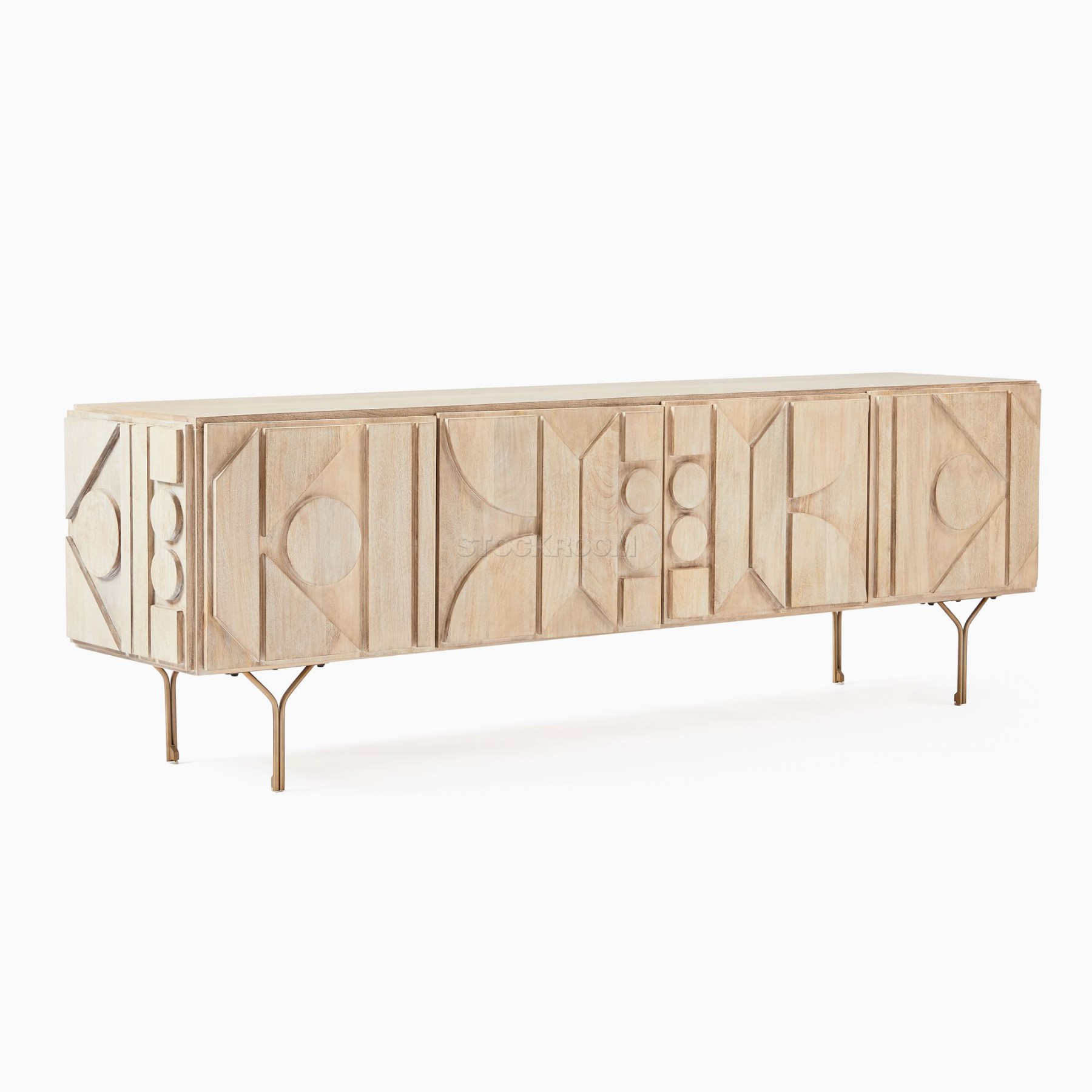 Aero Solid Contemporary Solid Wood TV Cabinet