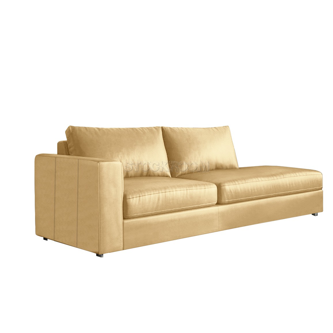 Akara Leather Feather Down Sofa - 2 seater