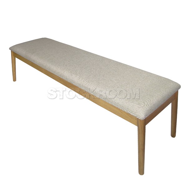 Alander Upholstered Solid Wood Bench