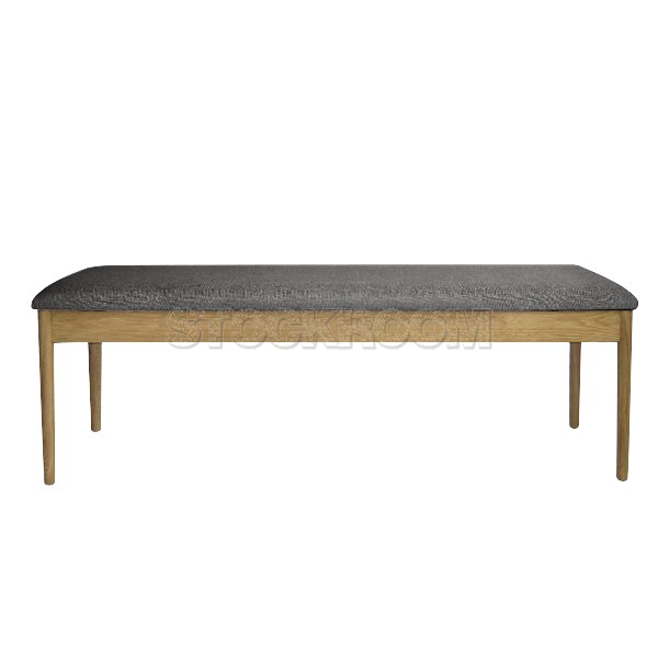 Alander Upholstered Solid Wood Bench