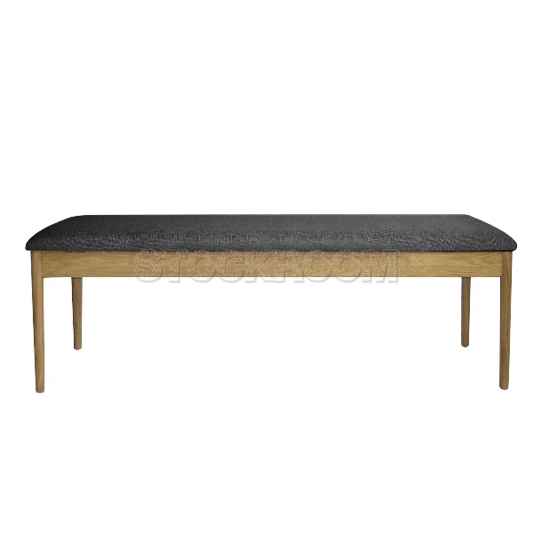 Alander Upholstered Solid Wood Bench