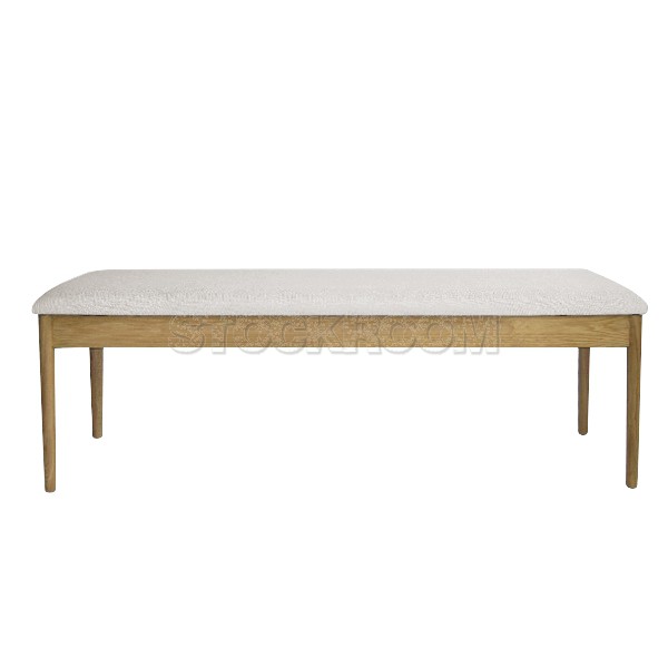 Alander Upholstered Solid Wood Bench