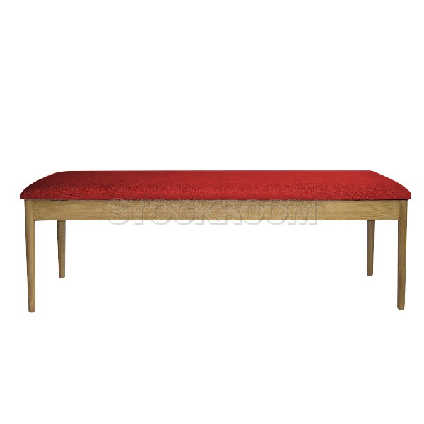 Alander Upholstered Solid Wood Bench