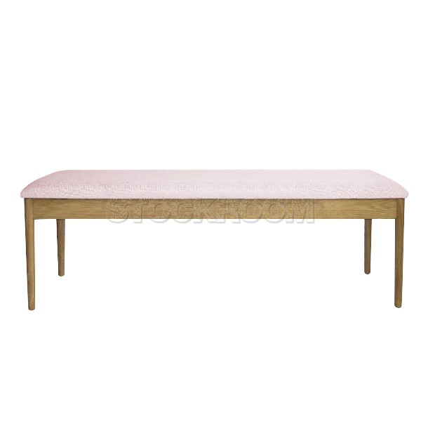 Alander Upholstered Solid Wood Bench